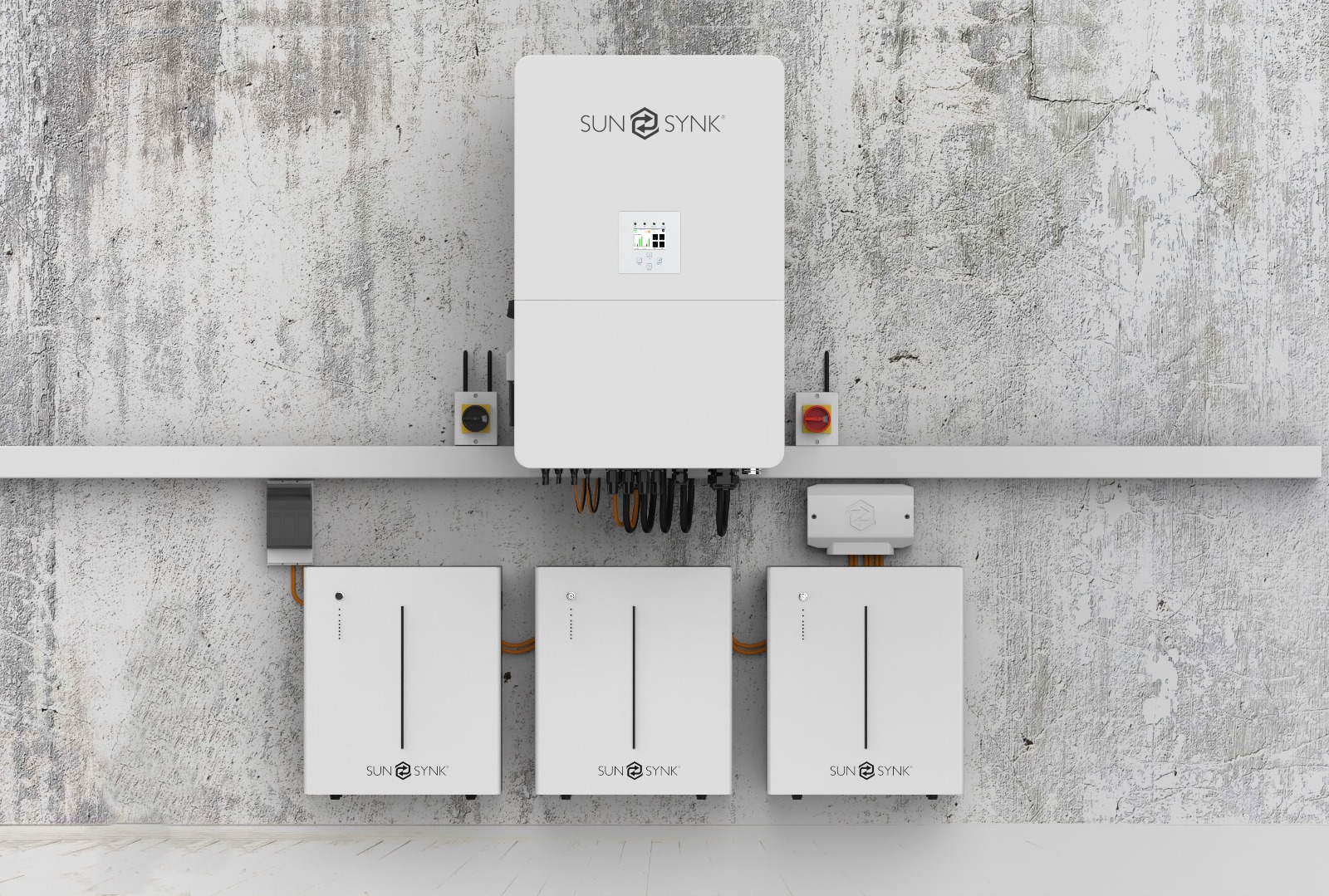 Sunsynk 5.32 kWh wandbatterij (voorbeeld)